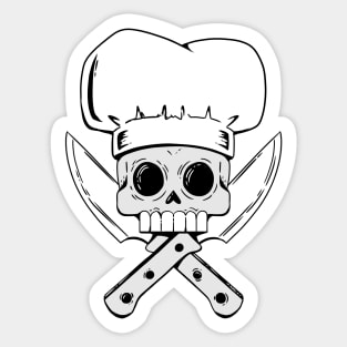 Cook skull Sticker